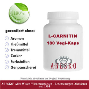 L-Carnitin 180 Vegi-Kaps - Beste ARESKO' Qualität